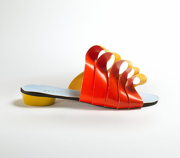 Sandals, Herbert Levine Inc. (American, founded 1949), paper, plastic (cellulose nitrate), American