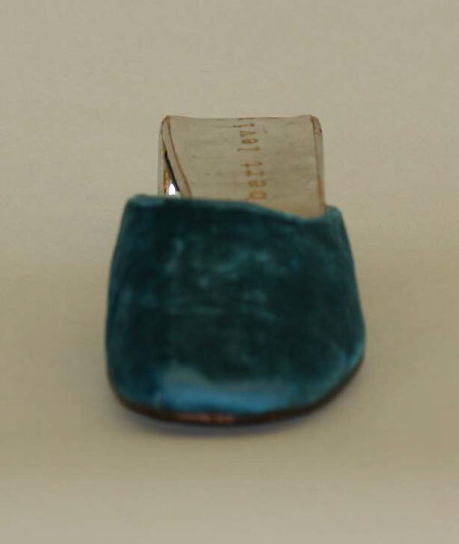 Mules, Herbert Levine Inc. (American, founded 1949), leather, silk, American