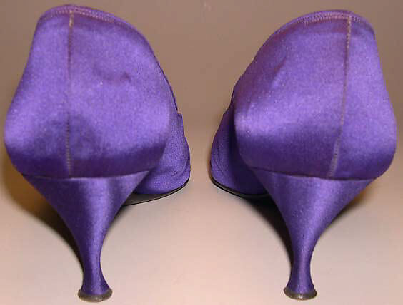 Evening shoes, House of Dior (French, founded 1946), silk, leather, French