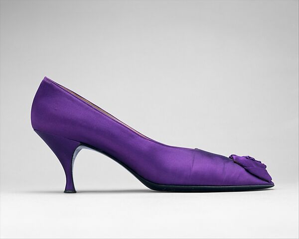 Evening shoes, House of Dior (French, founded 1946), silk, leather, French