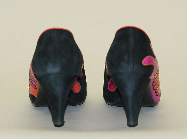 Pumps, Susan Bennis/Warren Edwards (American, 1977–1997), leather, suede, American