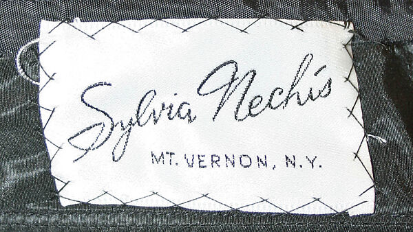 Evening dress, Sylvia Nechis, silk, metallic thread, American