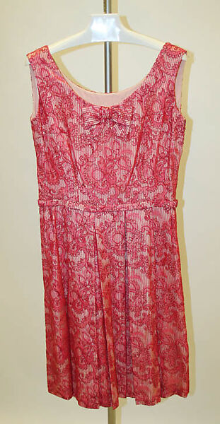 Evening ensemble, Mainbocher (French and American, founded 1930), silk, cotton, American