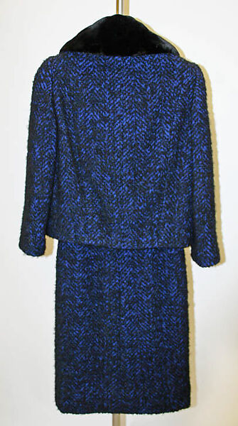 Ensemble, Mainbocher (French and American, founded 1930), wool, silk, fur, American