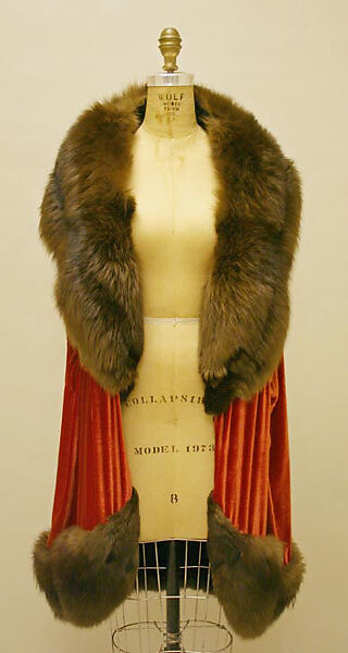 Evening wrap, House of Lanvin (French, founded 1889), fur, French 