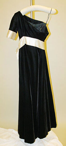 Evening ensemble, House of Lanvin (French, founded 1889), cotton, silk, French