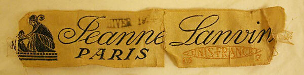 Ski jacket, House of Lanvin (French, founded 1889), wool, French