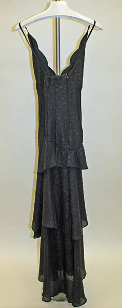 Evening dress, André Laug (Italian, born France, 1931–1984), silk, Italian