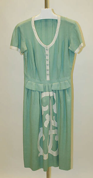 Dress, Mainbocher (French and American, founded 1930), linen, American 