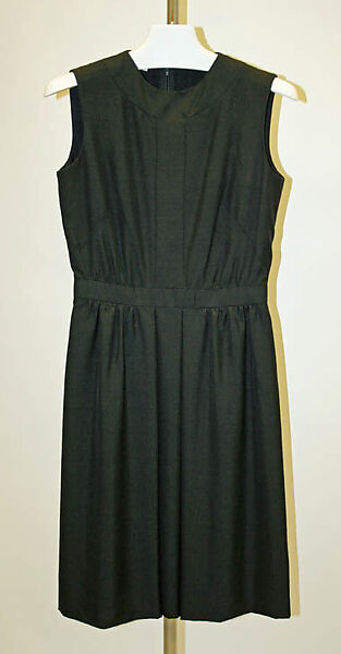 Ensemble, Mainbocher (French and American, founded 1930), silk, linen, plastic (cellulose nitrate), American