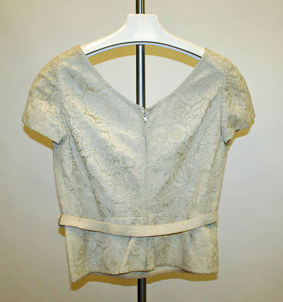 Evening ensemble, Mainbocher (French and American, founded 1930), silk, cotton, American