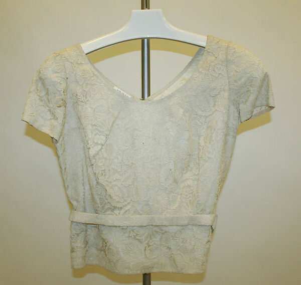 Evening ensemble, Mainbocher (French and American, founded 1930), silk, cotton, American