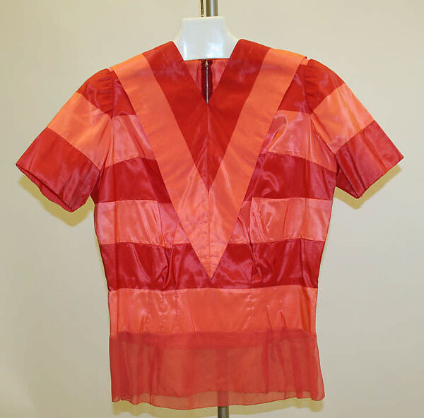 Blouse, Mainbocher (French and American, founded 1930), silk, American 