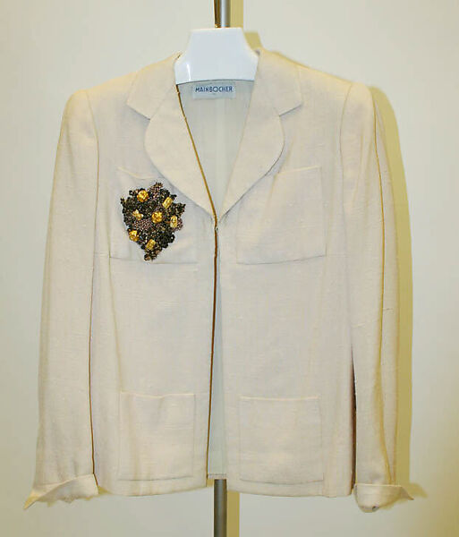 Jacket, Mainbocher (French and American, founded 1930), silk, American 