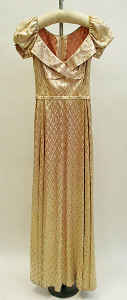 Evening dress, Mainbocher (French and American, founded 1930), silk, American 