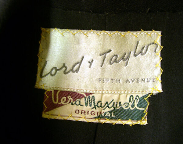 Suit, Vera Maxwell (American, 1901–1995), wool, American