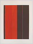 Red, Open Strings, Jennie C. Jones  American, Monotype