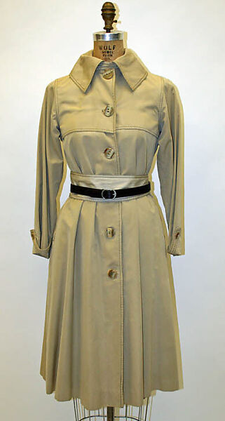 Raincoat, Claire McCardell (American, 1905–1958), cotton, plastic, American 