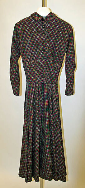 Ensemble, Claire McCardell (American, 1905–1958), (a, b) wool, cotton
(c) gold, American