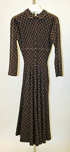 Ensemble, Claire McCardell (American, 1905–1958), (a, b) wool, cotton
(c) gold, American