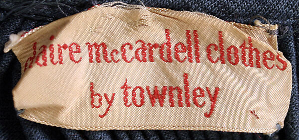 Dress, Claire McCardell (American, 1905–1958), wool, American