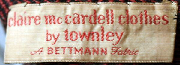 Dress, Claire McCardell (American, 1905–1958), wool, metal, leather, American