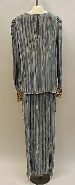Evening dress, Mary McFadden (American, born New York 1938–2024 Southampton, New York), silk, cotton, American