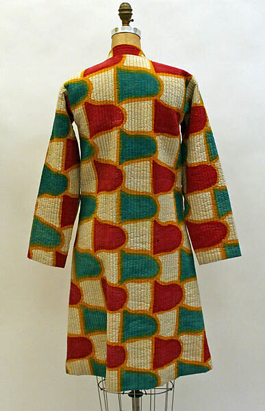 Coat, Mary McFadden (American, born New York 1938–2024 Southampton, New York), cotton, silk, American