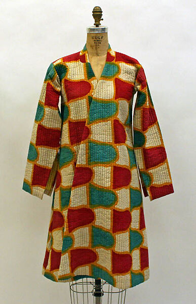 Coat, Mary McFadden (American, born New York, 1938), cotton, silk, American 