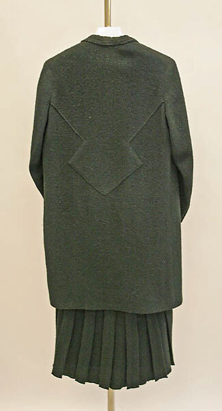 Ensemble, Edward Molyneux (French (born England), London 1891–1974 Monte Carlo), wool, silk, French