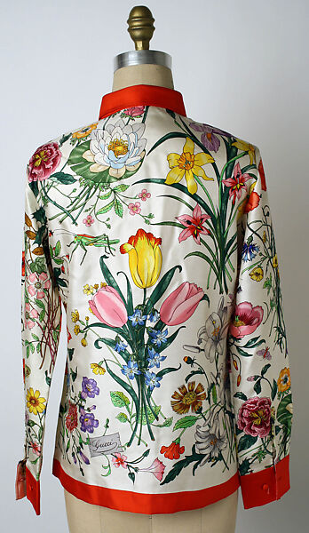Blouse, Gucci (Italian, founded 1921), silk, Italian
