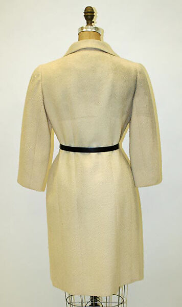 Coat, House of Givenchy (French, founded 1952), (a) wool; (b) leather, French