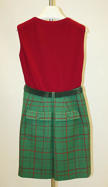 Ensemble, House of Givenchy (French, founded 1952), wool, leather, French