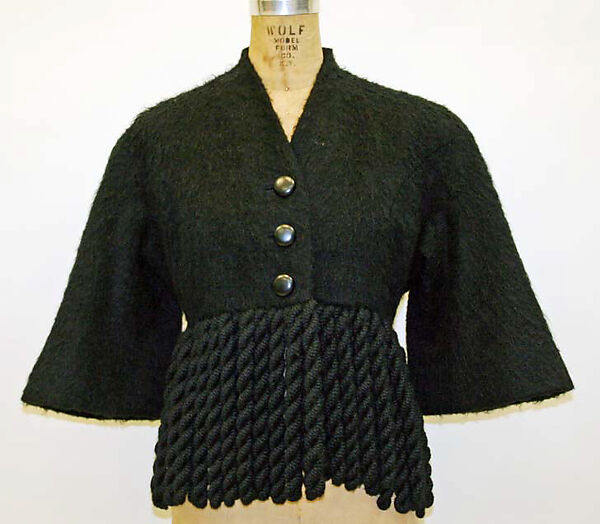 Jacket, House of Givenchy (French, founded 1952), wool, silk, French 