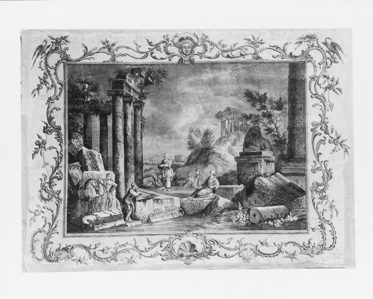 Wallpaper, Tempera on watercolor paper