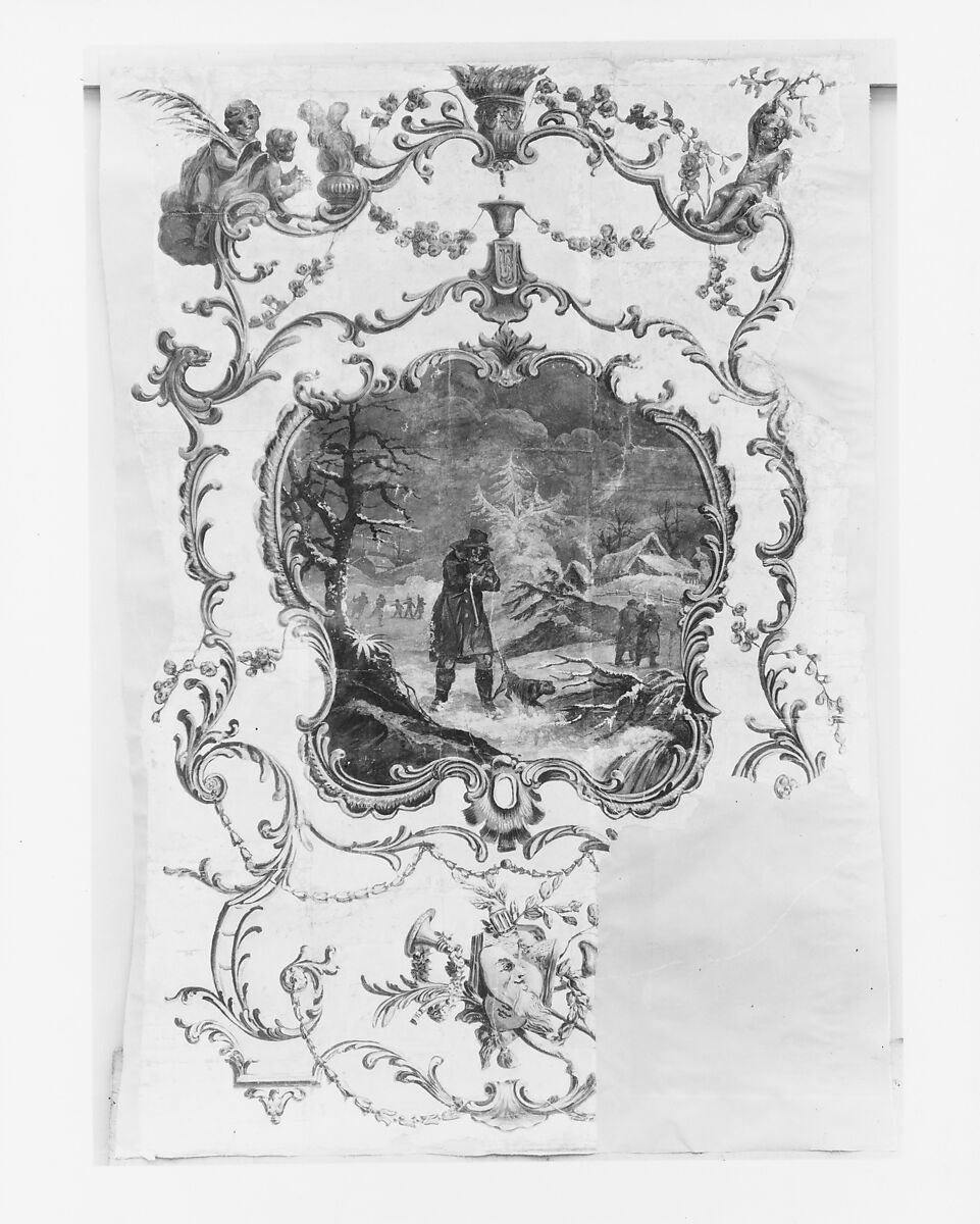 Wallpaper, Tempera on watercolor paper