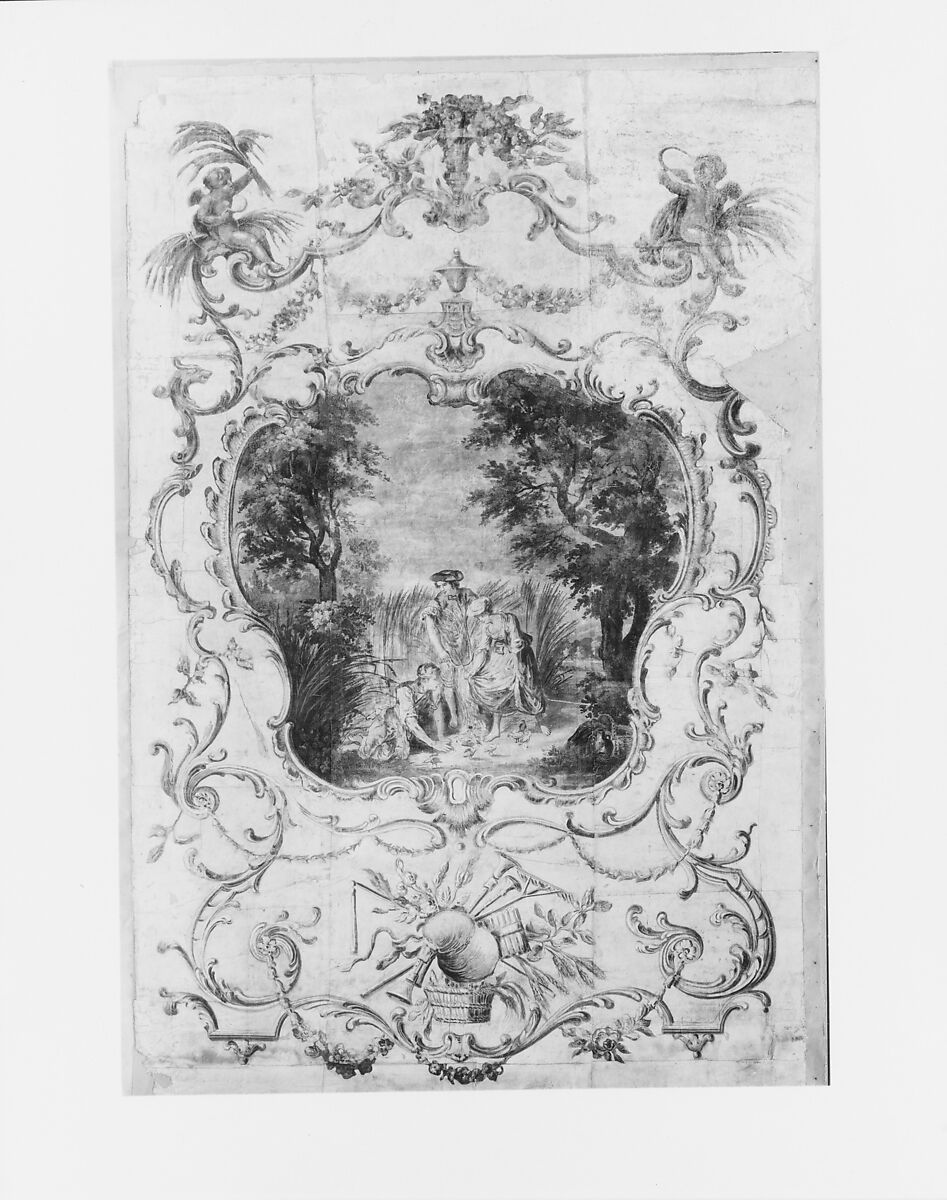 Wallpaper, Tempera on watercolor paper