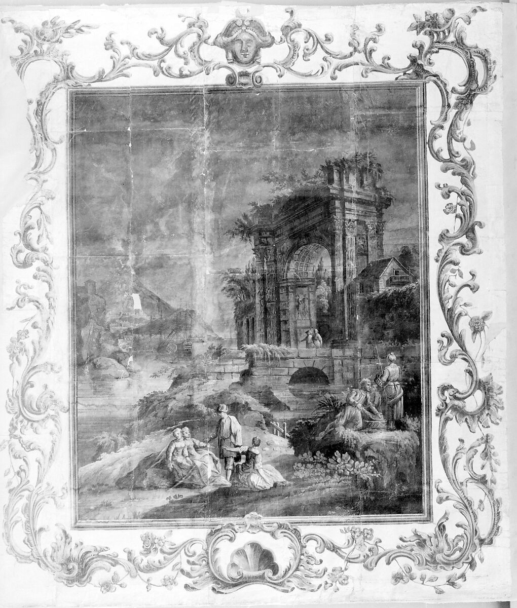 Wallpaper, Tempera on watercolor paper