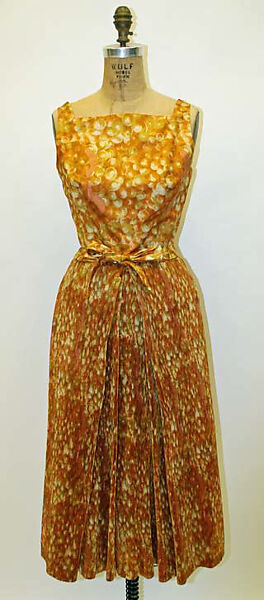 Cocktail ensemble, House of Givenchy (French, founded 1952), silk, French