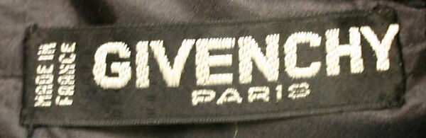 Evening dress, House of Givenchy (French, founded 1952), silk, jet, French