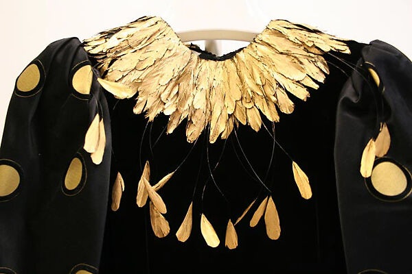 Evening dress, House of Givenchy (French, founded 1952), silk (probably), feathers, French