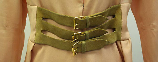 Dress, Madame Grès (Germaine Émilie Krebs) (French, Paris 1903–1993 Var region), silk, leather, French