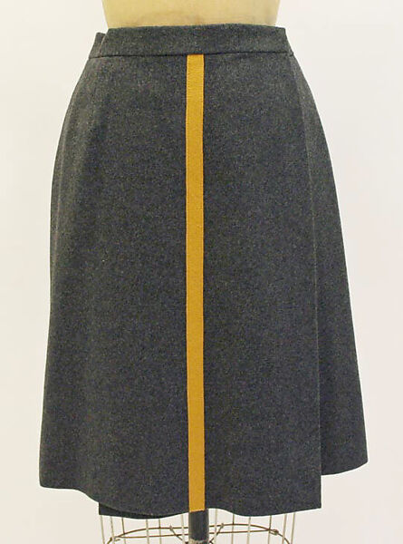 Skirt, Hermès (French, founded 1837), wool, French