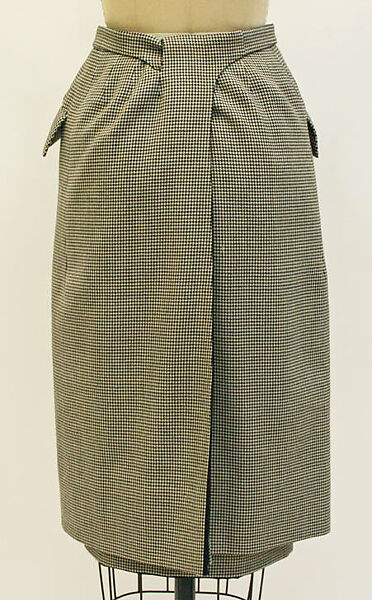 Wrap skirt, Hermès (French, founded 1837), wool, French