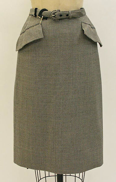 Wrap skirt, Hermès (French, founded 1837), wool, French 
