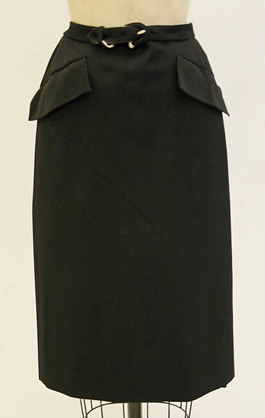 Wrap skirt, Hermès (French, founded 1837), wool, French