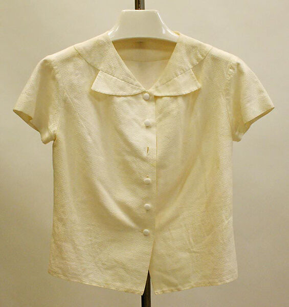 Blouse, Hermès (French, founded 1837), cotton, French 