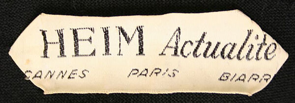 Dress, Jacques Heim (French, 1899–1967), wool, silk, French