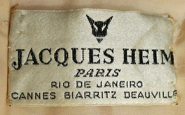 Evening ensemble, Jacques Heim (French, 1899–1967), silk, fur, French