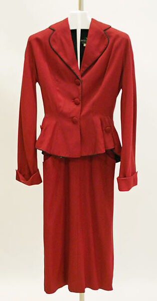 Suit, Jacques Heim (French, 1899–1967), rayon, teca estron, French 